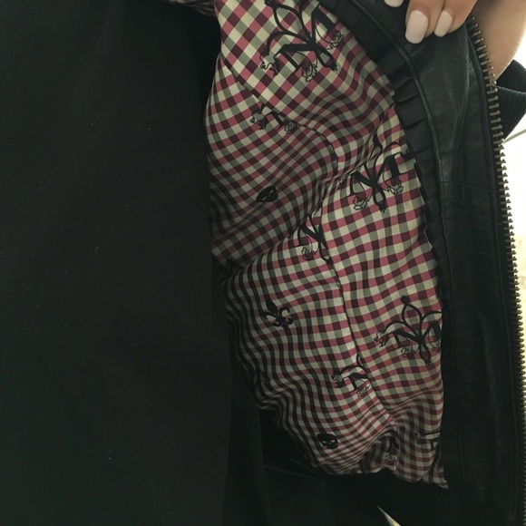 Mackage Lambskin Leather Bomber - Picture 7 of 8